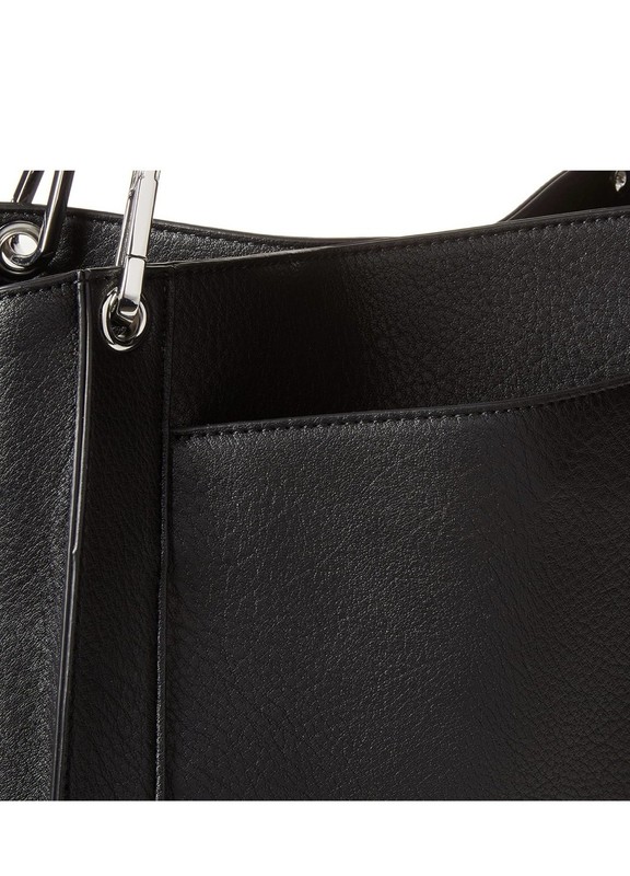 Calvin Klein Black Shoulder Bag Tote Zip/Magnetic Snap, Lined Inner Pockets gallery