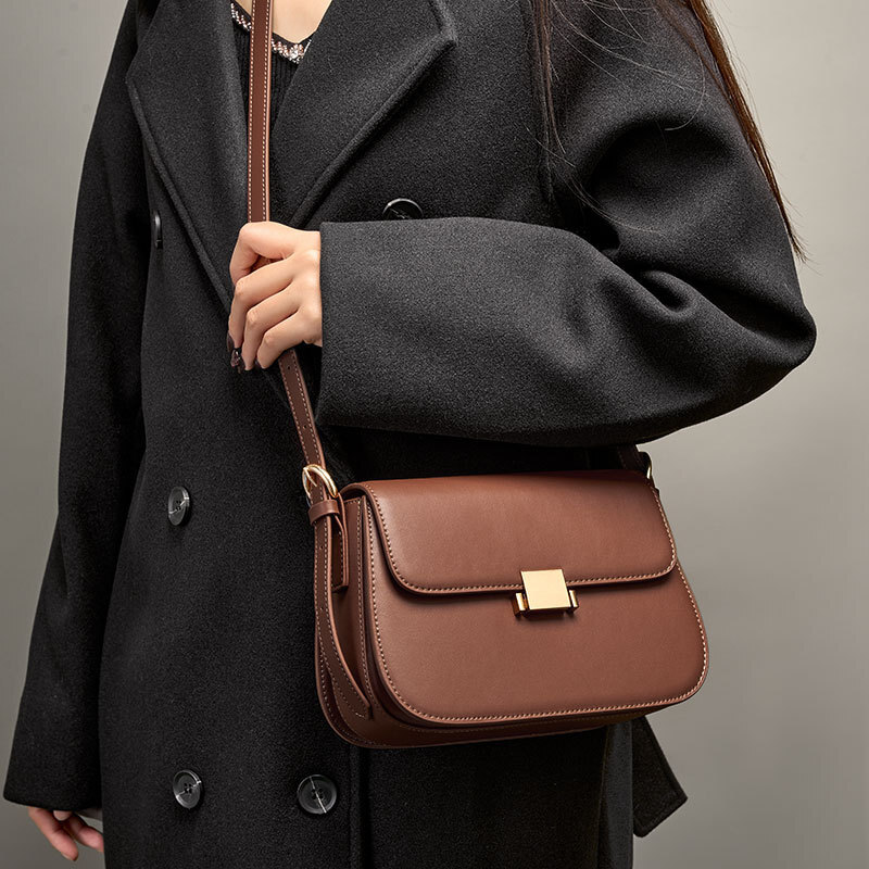 Women's Bag New Cowhide Leather Women Shoulder Bags Crossbody Bags gallery