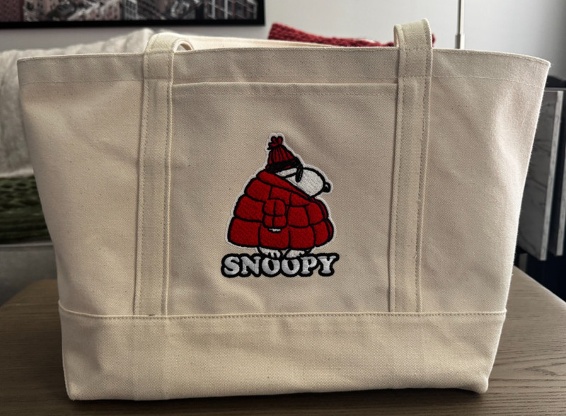 Baggu Medium Heavyweight Canvas Tote (Snoopy)