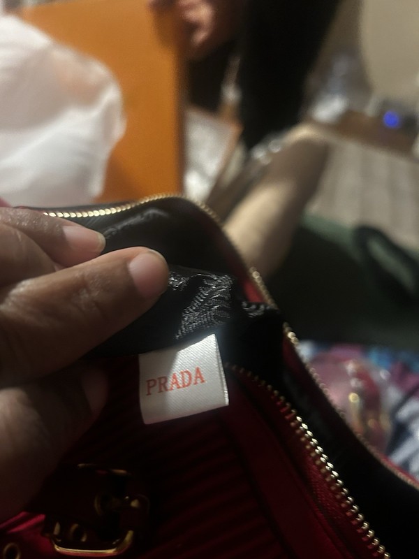 PRADA Lux Crossbody Large Red Leather