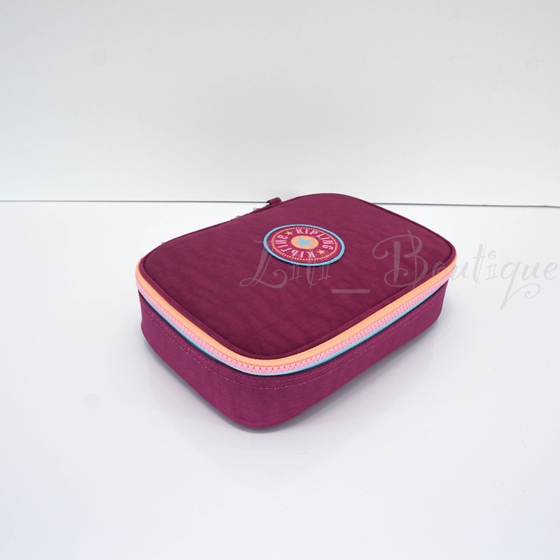 Kipling 100 Pens Case Pencil Accessory Polyamide KI0672 Rainbow Fun Purple Fig gallery