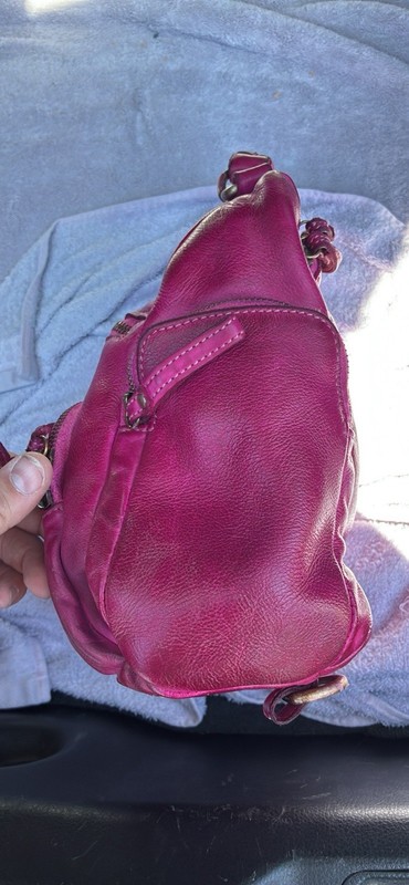 Lusher Mini Quest BackPack Purse - Fuchsia SOLD OUT COLOR 100% Italian Leather gallery