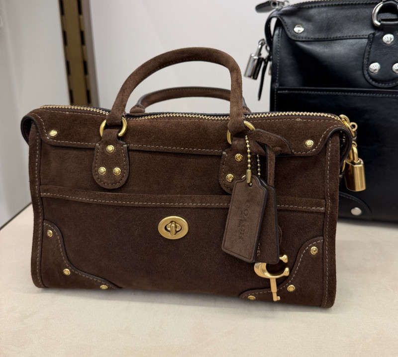 Coach Rhyder Satchel 24 in Suede CFN70 B4Z5D_Authentic_Expedited
