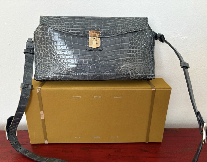 VBH Tri Color 3 Compartment First Edition 067/300 Alligator Crossbody Handbag