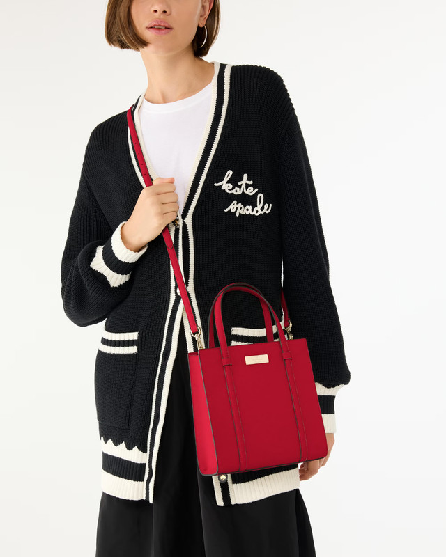 Kate Spade Kenzie Limited Edition Small Tote Bag KI926 Cherry Red Purse NWT $329 gallery