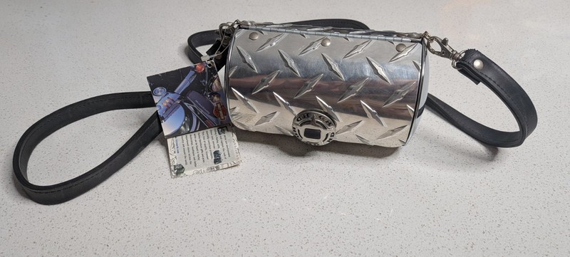 Harley Davidson Circular Purse Steel Pattern
