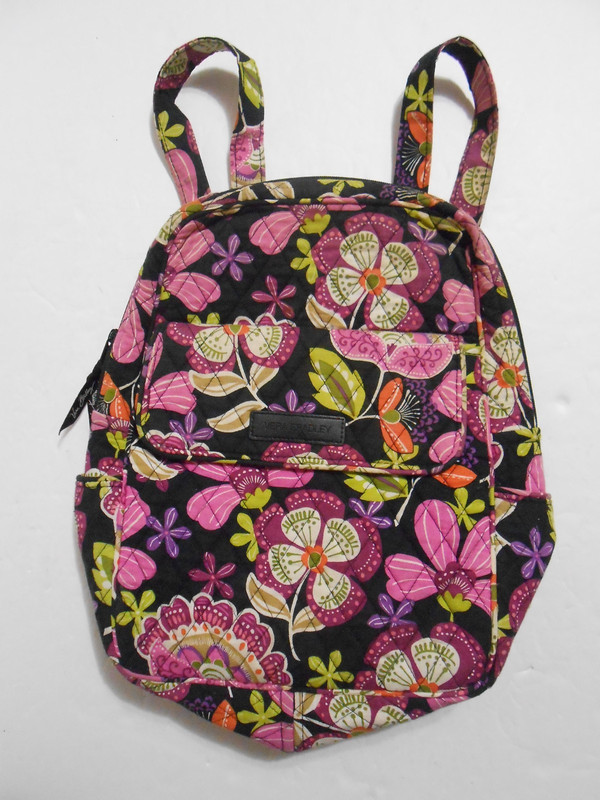 Vera Bradley Campus Mini Backpack Fiesta Floral Multicolor Pockets College
