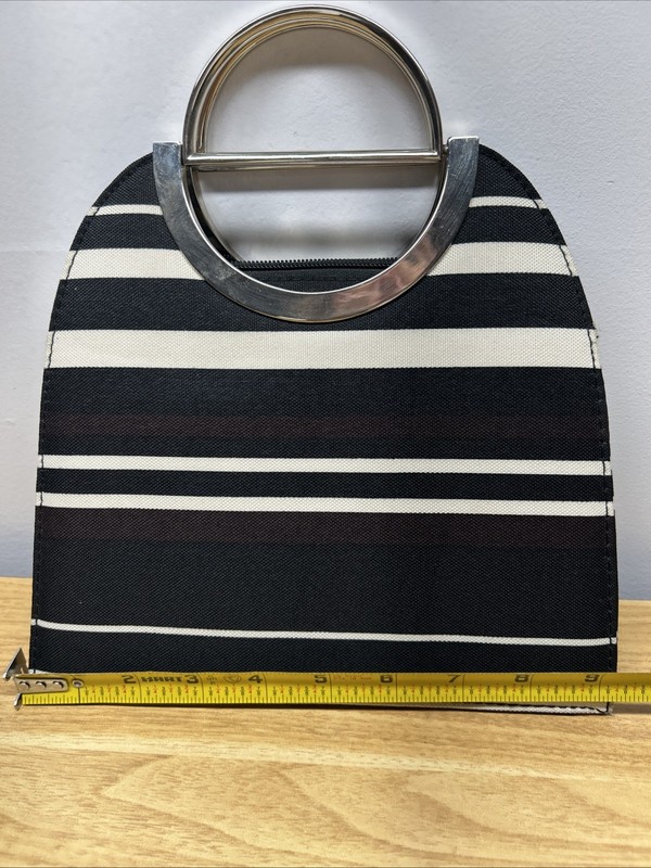 Black ,Brown And Cream Purse 👜 With Silver Handles gallery