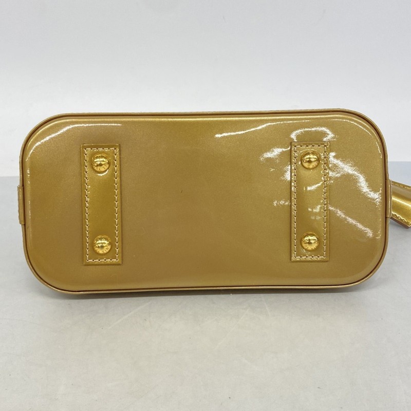 Louis Vuitton Alma BB Vernis Handbag M91752 Beige Poudre 2-way bag... GZl1in5n gallery