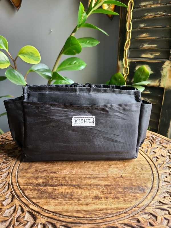 Miche Purse Organizer Insert Classic Demi Prima Black Handbag Liner Multi Pocket