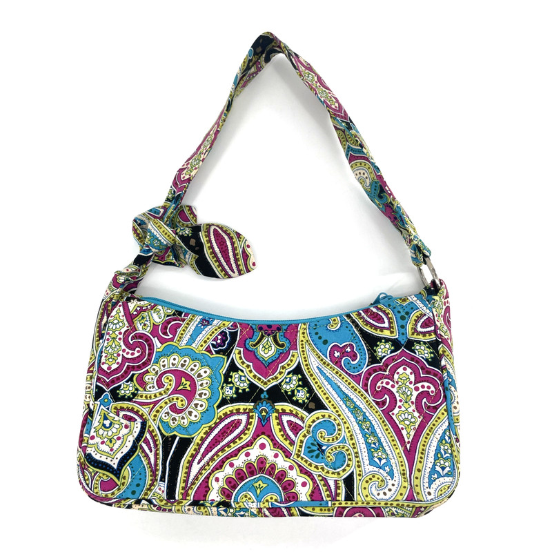 Vera Bradley Daphne Bella Paisley Silk Knotted Handle Bag Quilted LE Retired