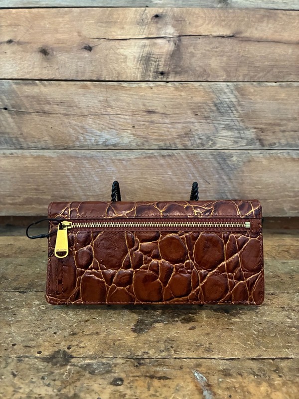 Brahmin Small Hallie Sparkling Cider Barnard Leather Satchel & Ady Wallet--NWT gallery