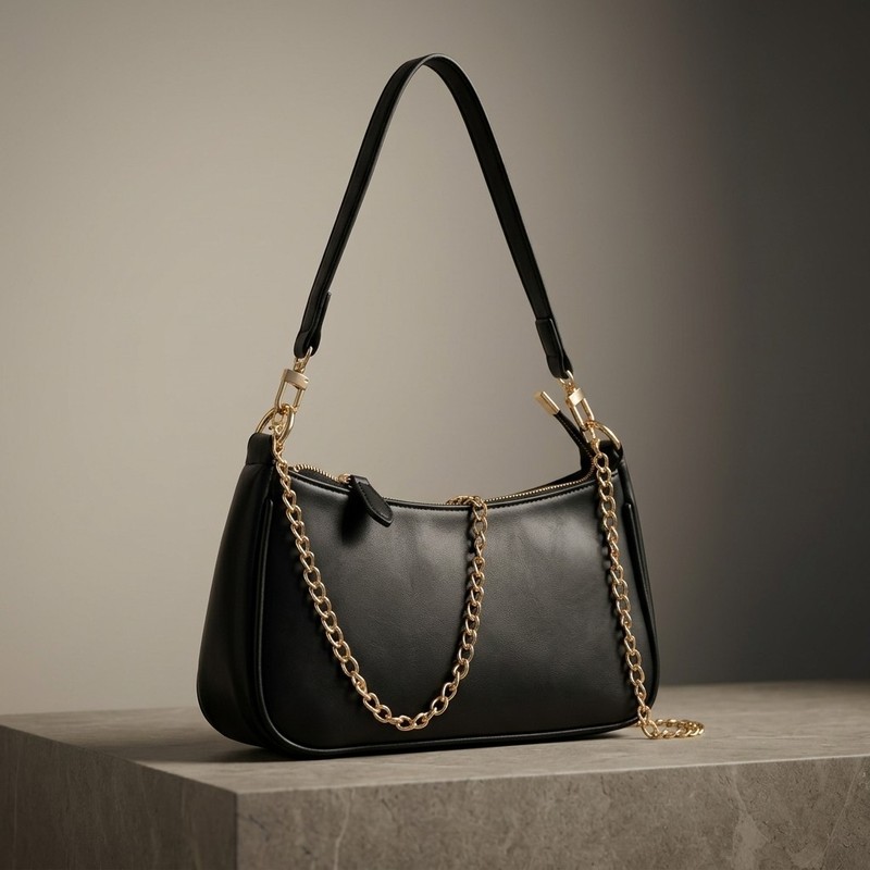 Women Small Leather Hobo Bag Shoulder Crossbody Purse Retro Zipper Satchel