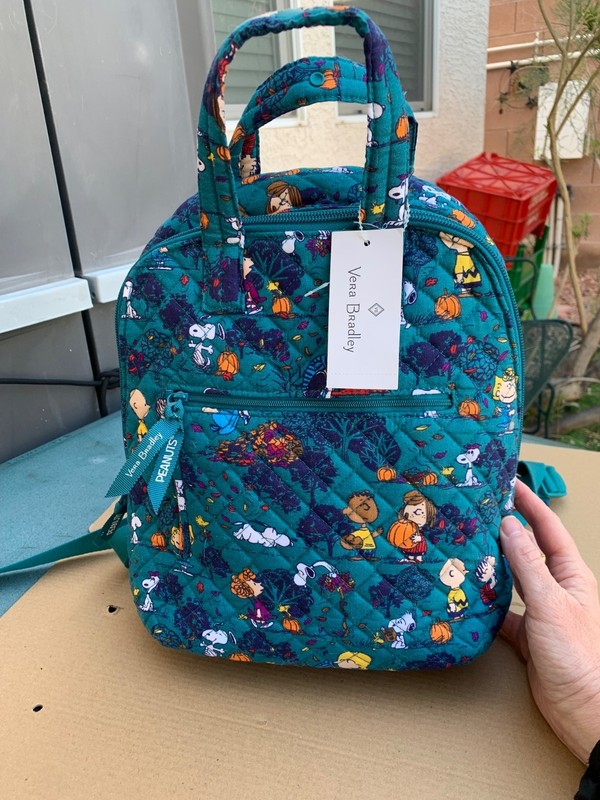 VERA BRADLEY x Peanuts Fall Meadow Mini Totepack Backpack NWT