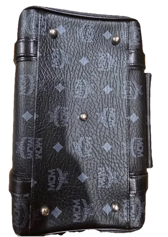 Authentic MCM Black Visetos Boston Bag gallery