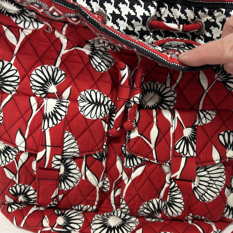 Vera Bradley Deco Daisy Hobo Drawstring Bag Cinch Top- Adjustable Shoulder Strap gallery