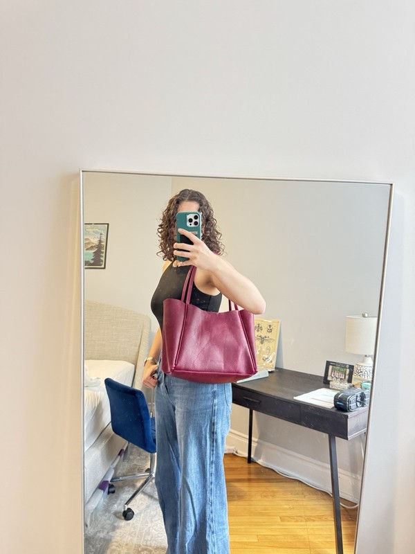 Portland Leather Goods Large Verona Tote + Organizer Insert (NEW) gallery