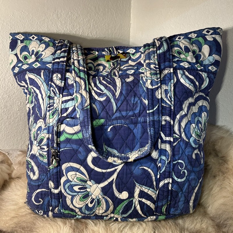 Vera Bradley Toggle & Loop Tote – Mediterranean Blue