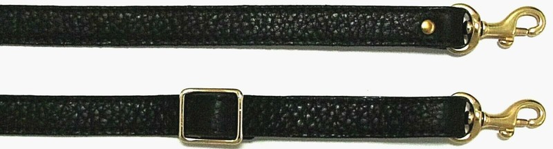 5/8" x 28"/50" MINI Bolt Snap ADJUSTABLE Crosssbody Leather Shoulder Bag Strap