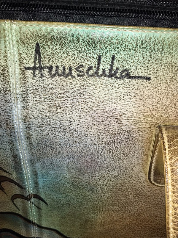 Anuschka Handbag Laptop/Large Vintage Bag Southwestern Hand Painted Leather NWOT gallery