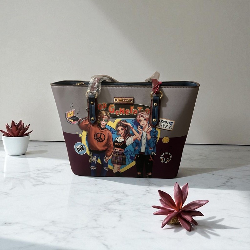 Nikky Pop Generation Tote Bag Purse Handbag Anime Manga Graphic 15x11 gallery