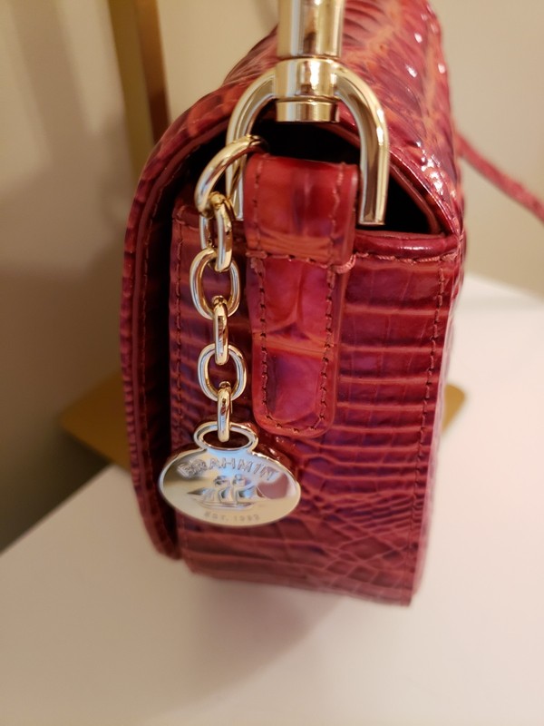 ❤ LN ❤ Brahmin ❤ BRIAR RADIANT RED Small Crossbody ❤ SOLID Melbourne GENLeather gallery