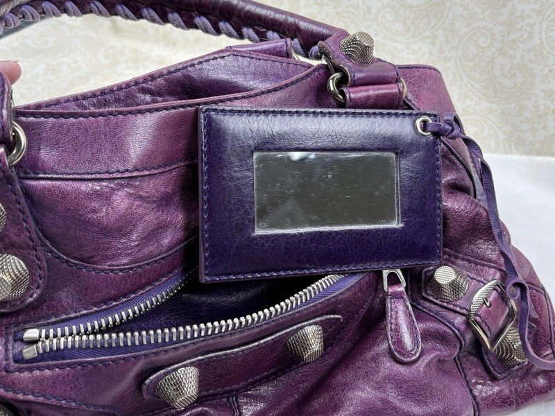 Balenciaga Ultraviolet Giant 21 City Bag Lambskin Original Dust Bag XL Purple gallery