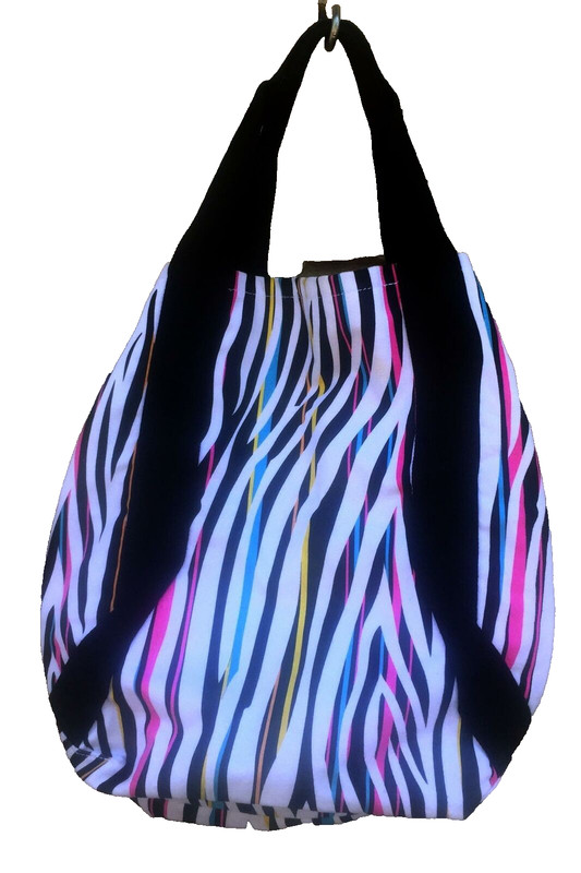 Pacsun Nollie Canvas Tote Beach Bag Shopper Multi Color Exotic Animal Stripe gallery