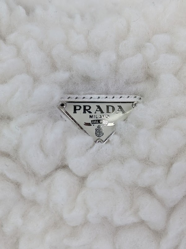 Prada Cashmere Mini Re-Edition 2000 Bag Naturale gallery