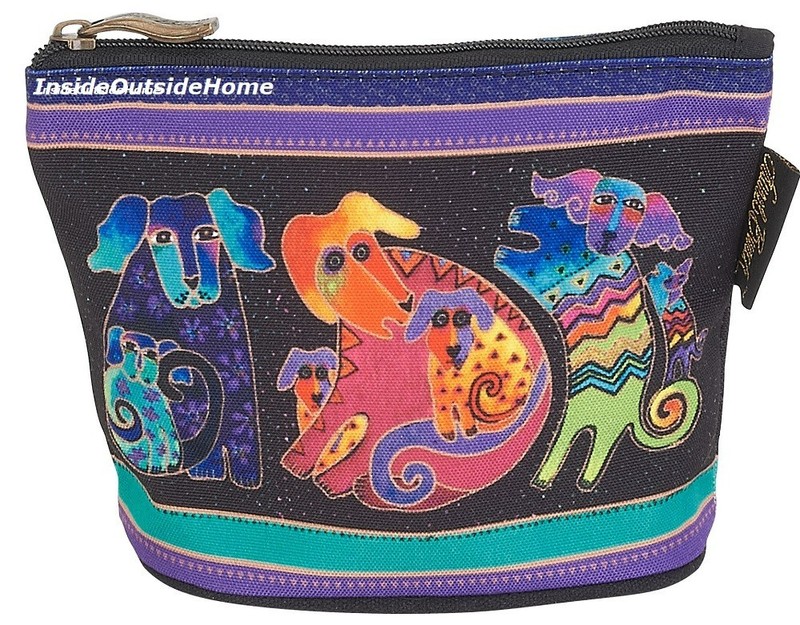 Laurel Burch Dancing Dogs & Doggies Organizer Bag Clutch f/Whatever Fits RETIRED