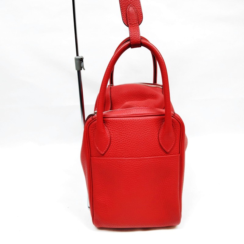 Hermes Hand Bag Lindy 30 Red Taurillon Clemence 2657470 gallery