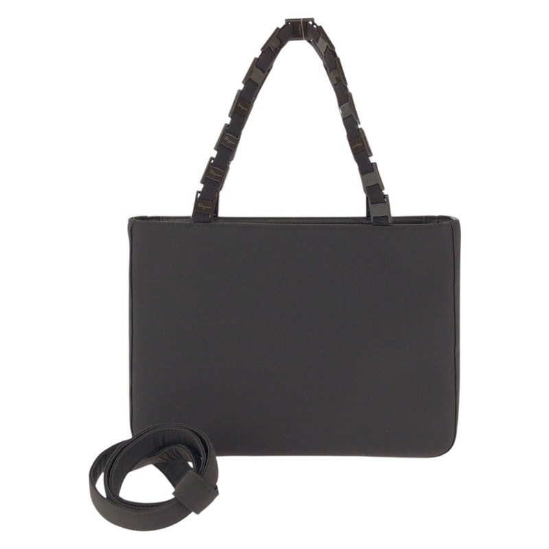 Salvatore Ferragamo Vara Chain Nylon Leather 2way Bag – DUTY FREE