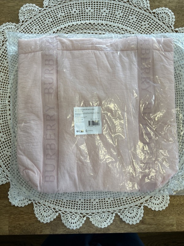 BURBERRY Large Pink Tote Bag 16″x16″ ~BRAND NEW IN PACKAGE AUTHENTIC