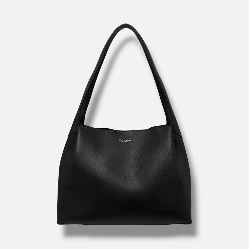 Rag & Bone Women’s Black Leather Magnetic Snap Slade Top Handle Tote Bag