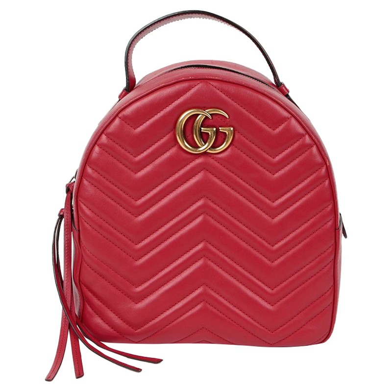 Gg Marmont Backpack Women Red One Size gallery