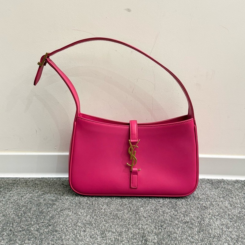 Saint laurent Pre-Owned Authentic Underarm Bag Purple 23×16×6.5cm