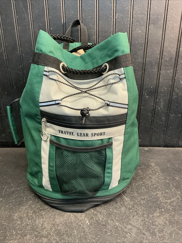 Travel Gear Nylon 18in x 12in Tote Duffle Travel Bag Dark Green