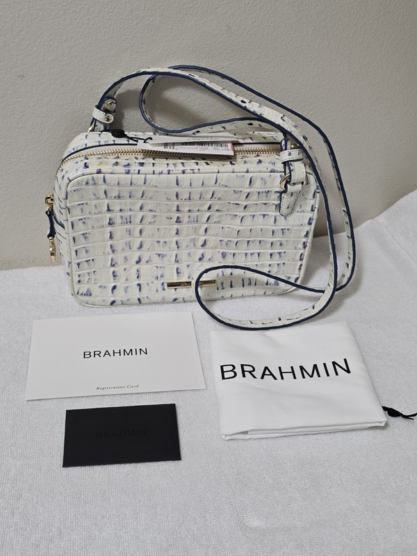 Brahmin Demi Crossbody Bag Marina La Scala Croc Embossed Leather Dillard’s Exclu