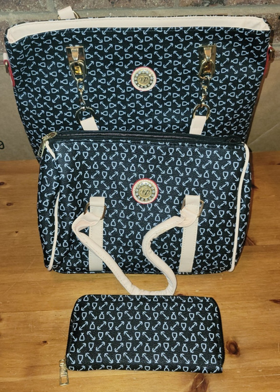 Women’s 3 set JP Tote/purse/wallet – Black