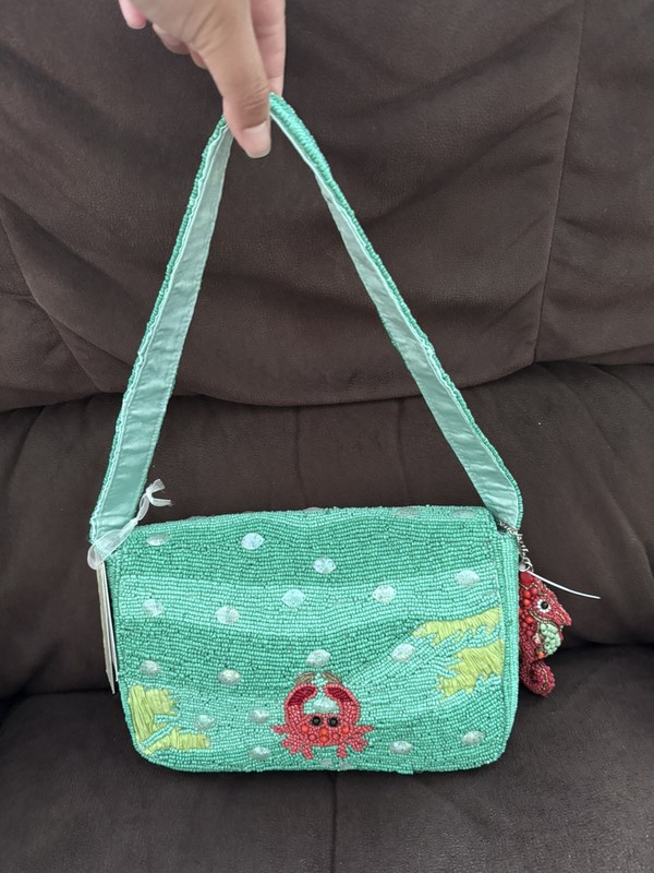 NEW Viral TikTok Seahorse Beaded Bag Under The Sea Life Handcrafted In India gallery