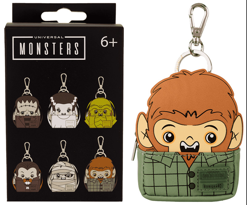 Loungefly Universal Monsters Mystery Box WOLF MAN Micro Backpack Charm Keychain