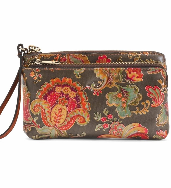 Patricia Nash Varone Vintage Italian Floral Paisley Wristlet Boxed NWT MSRP $89