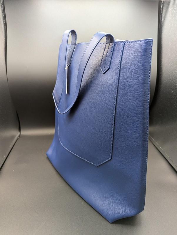 Vivid Blue Deep Tote Bag From Saks 5th Ave. 15″ Deep 13″ At Opening No Closure