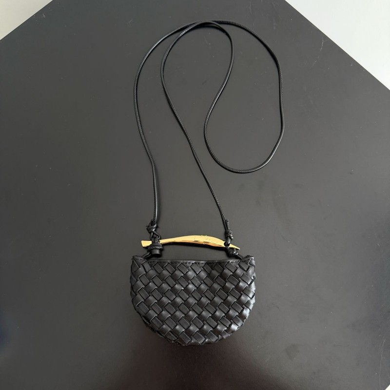 Bottega Veneta Mini Sardine Baby Black Top Handle Bag gallery