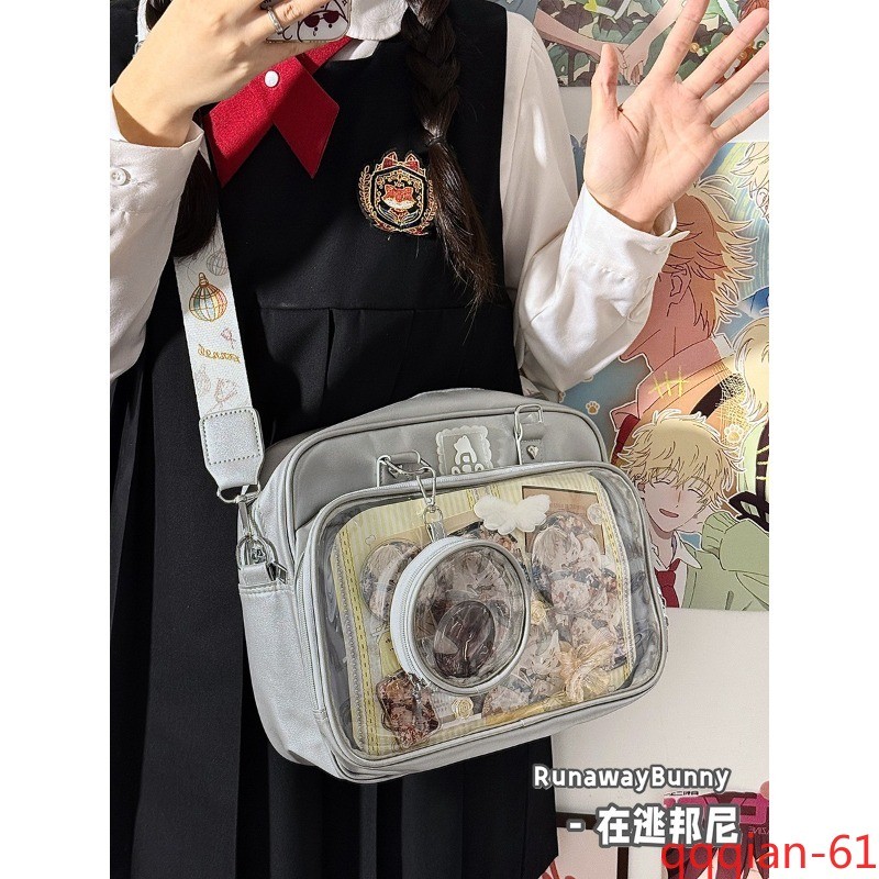 Anime Single-Shoulder Crossbody Bag Handheld Student Large Capacity Ita Bag gallery