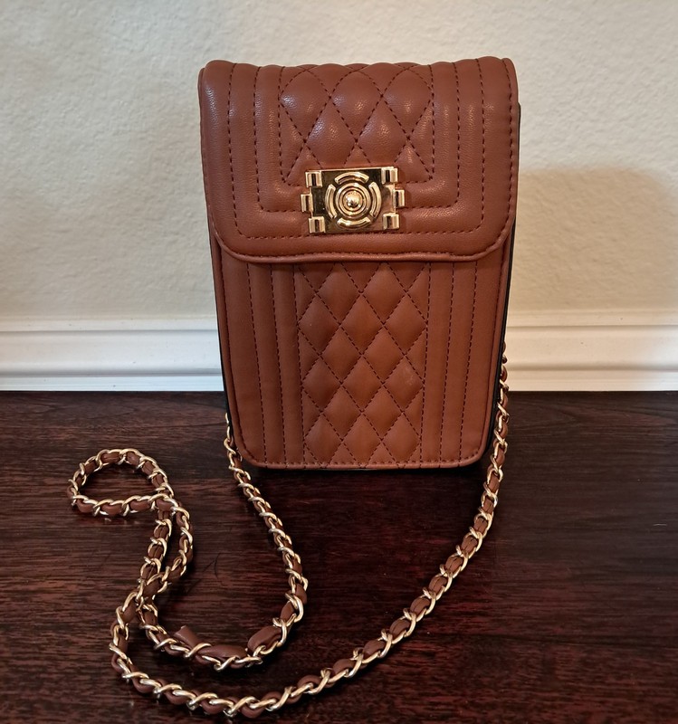 New Timmy Woods Beverly Hills Crossbody Bag Purse GOLDTONE ACCENTS! GORGEOUS!