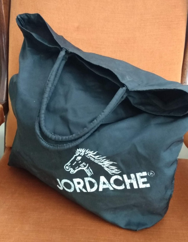 V I N T A G E Jordache Nylon Tote Bag 1980’s Snap Top Monochrome Mall Retro Prep