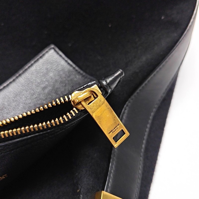 Yves Saint Laurent KAHALA Crossbody bags Cloth Black Free Shipping | Duties Paid gallery
