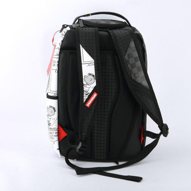 Sprayground Peanuts Franklin Sharks In Comics Backpack Snoopy Zippered Plaid gallery