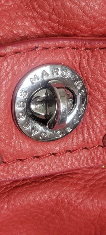 Y2K Era Marc by Marc Jabors Total Turnlock Coral Red Bag (SEE DESCRIPTION) gallery